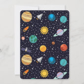 外部空間誕生日 招待状 (裏面)