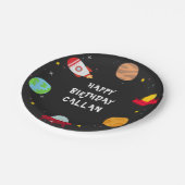 外部空間誕生日Bash紙プレート ペーパープレート (アングル)