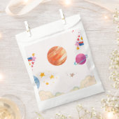 外部空間銀河系テーマ – ライト フェイバーバッグ (クリップ留めされた状態)