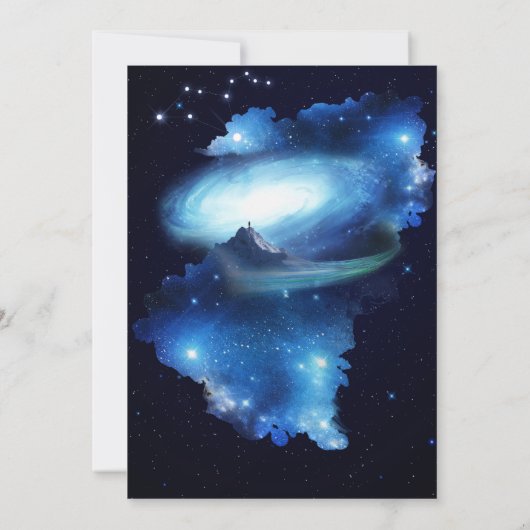 外部空間銀河系結婚の 招待状 (裏面)