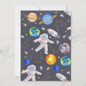 外部空間銀河系誕生日 招待状 (裏面)