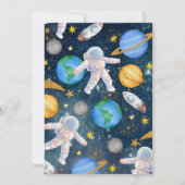 外部空間銀河系誕生日 招待状 (裏面)