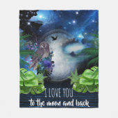 外部空間銀河系 フリースブランケット (正面)