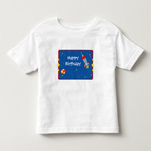 外部空間1誕生日Tシャツ トドラーTシャツ (正面)