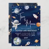 外部空間2番目の誕生日招待状2 招待状 (正面/裏面)