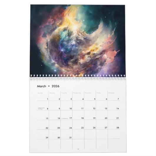 外部空間 カレンダー (3月 2026)