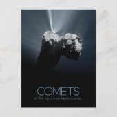 外部空間，システ太陽のム，コスモス，彗星， 67P ポストカード (正面)
