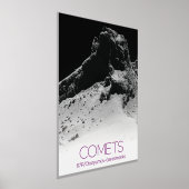 外部空間，システ太陽のム，コスモス，彗星， 67P 箔ポスター (レイダウン)