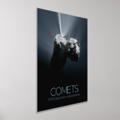 外部空間，システ太陽のム，コスモス，彗星， 67P 箔ポスター (レイダウン)
