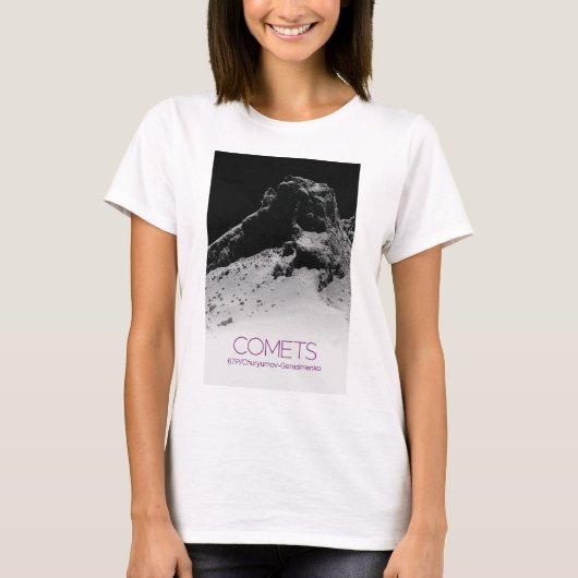 外部空間，システ太陽のム，コスモス，彗星， 67P Tシャツ (正面)