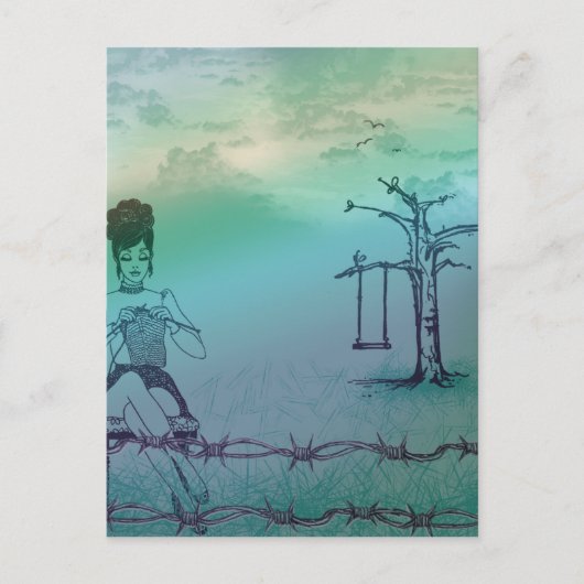 外部編み物ポストカード2 ポストカード (正面)