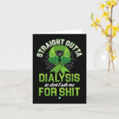 外部透析腎疾患患者おもしろいギフト1 カード (黄色い花)