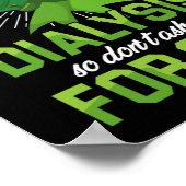 外部透析腎疾患患者おもしろいギフト1 ポスター (角)