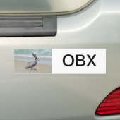 外部銀行からの挨拶OBX NC バンパーステッカー (車上)