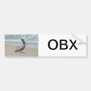 外部銀行からの挨拶OBX NC バンパーステッカー