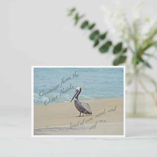 外部銀行からの挨拶OBX NC ポストカード (スタンド正面)