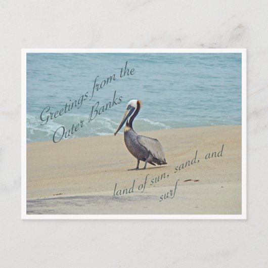 外部銀行からの挨拶OBX NC ポストカード (正面)