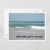 外部銀行ポストカード海シーン ポストカード (正面/裏面)