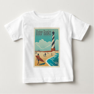 外部銀行 ノースカロライナ ベビーTシャツ