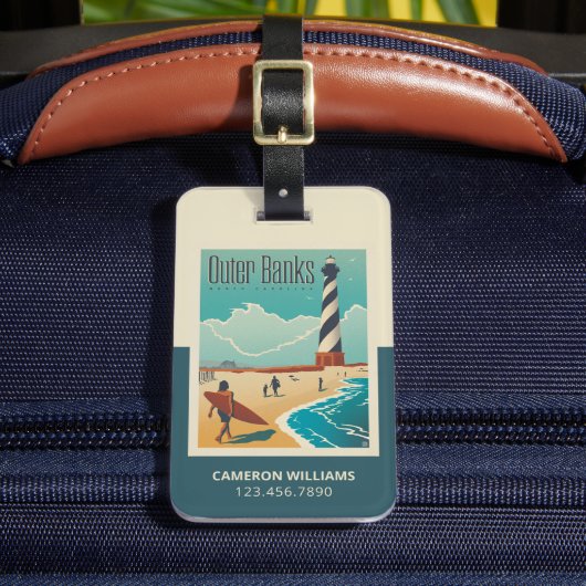 外部銀行 | ノースカロライナ ラゲッジタグ (正面インサイチュ2)