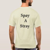 外部Tシャツを卵巣摘出して下さい Tシャツ (裏面)