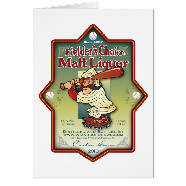 外野手の上等のモルトアルコール飲料 (正面)