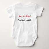 外野手の選択! -カスタマイズ ベビーボディスーツ (裏面)