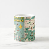 外銀の地図マグカップ コーヒーマグカップ (中央)