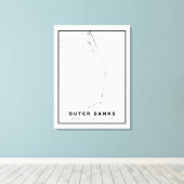 外銀の地図 キャンバスプリント (インサイチュ (ウッドフロア))