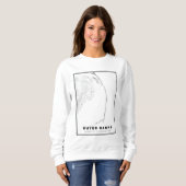 外銀の地図 スウェットシャツ (正面フル)