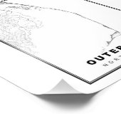 外銀の地図 フォトプリント            (角)