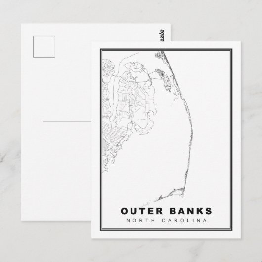 外銀の地図 ポストカード (正面/裏面)