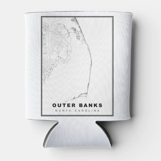 外銀の地図 缶クーラー (正面)