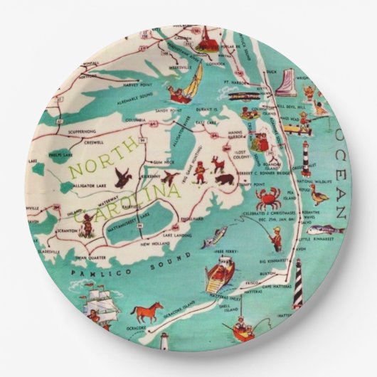 外銀ビーチ ペーパープレート (正面)