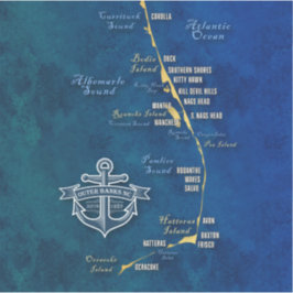 外銀航海の行の地図 – ビニール製シール シール