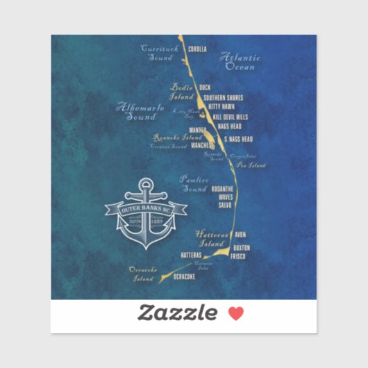 外銀航海の行の地図 – ビニール製シール シール (シート)