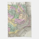 外銀行およびノースカロライナの東の地図(1827年) キッチンタオル (縦)