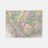 外銀行およびノースカロライナの東の地図(1827年) フリースブランケット (正面(横))