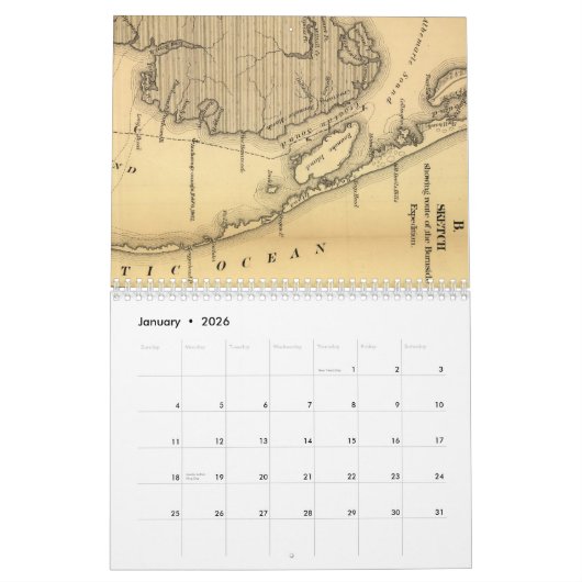 外銀行カレンダー カレンダー (1月 2026)