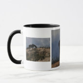 外銀行マグの野生の馬 マグカップ (左)