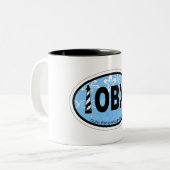 外銀行 ツートーンマグカップ (正面左)