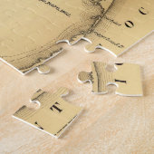 外銀行(1862年)のヴィンテージの地図 ジグソーパズル (側面)