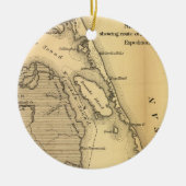 外銀行(1862年)のヴィンテージの地図 セラミックオーナメント (正面)