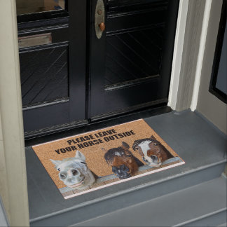 外離れの馬をお願いします ドアマット