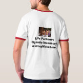 多くによりちょうどかわいらしい顔 Tシャツ (裏面)