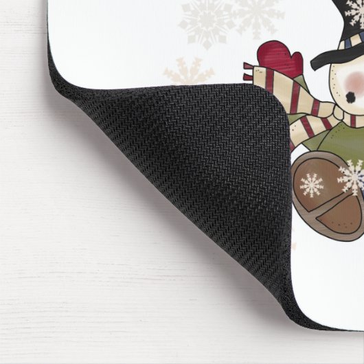 多くのおもしろいは雪が降ります マウスパッド (コーナー)