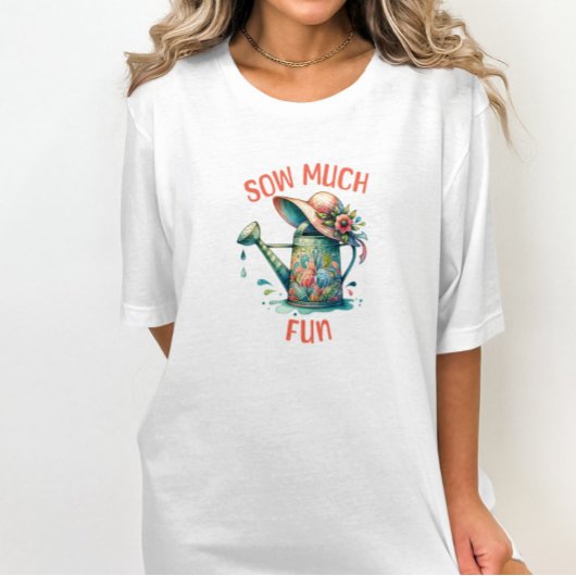 多くのおもしろいガーデニング白Tシャツを播種 Tシャツ