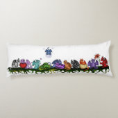 多くのかわいいドラゴンの体の枕 ボディピロー (裏面)