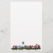 多くのかわいいドラゴン 便箋 (正面)