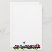 多くのかわいいドラゴン 便箋 (正面/裏面)